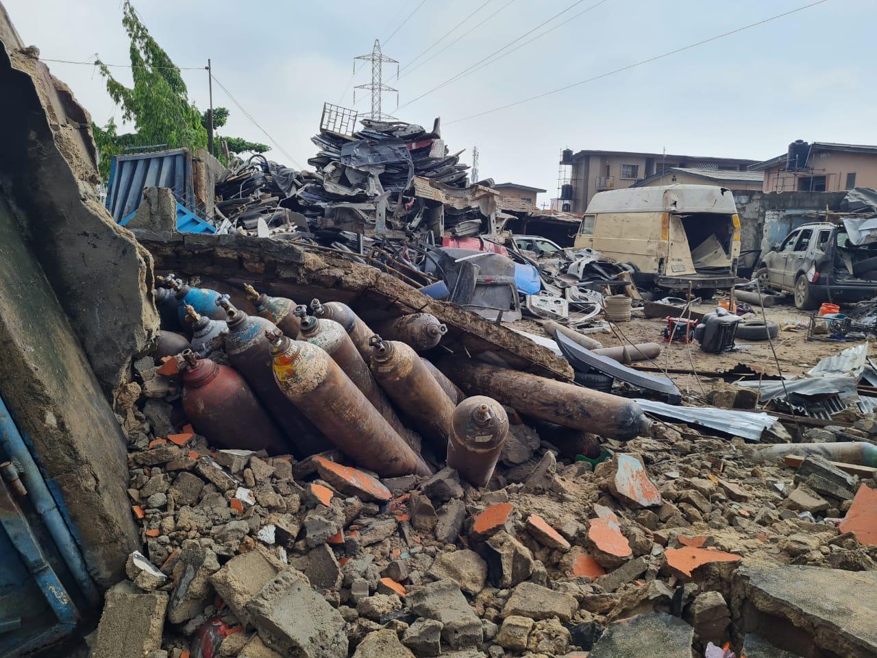 Panic As Explosion Rocks Lagos Community.
