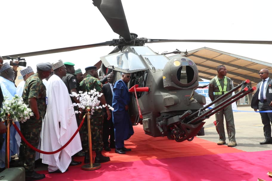 Tinubu In Readiness To End Insecurity As NAF Unveils Attack Helicopters