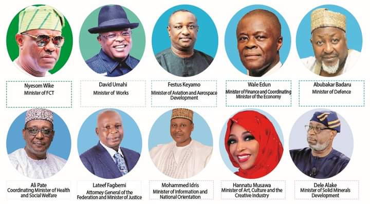 President Tinubu’s Administration: list of Top 12 Performing Ministers.