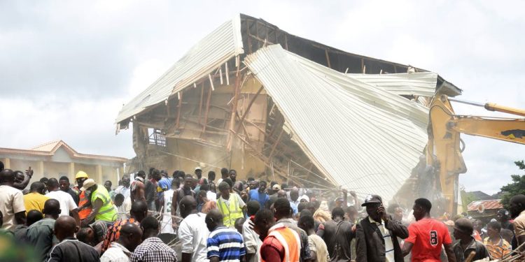 Many Feard Dead As School Building Collapsed In Jos, Scores Injured