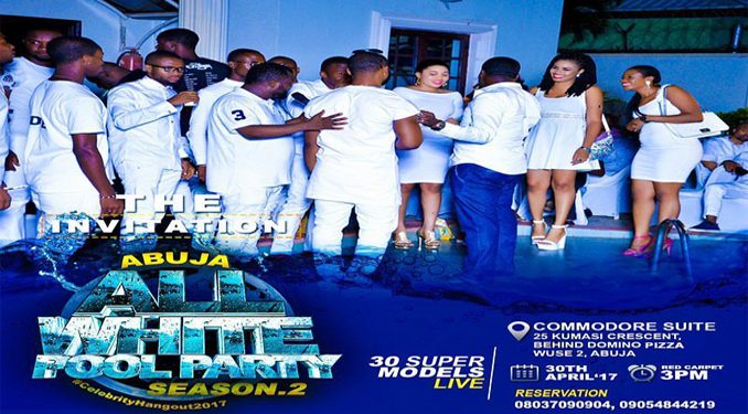 Celebrities Ready For Abuja All White Pool Party
