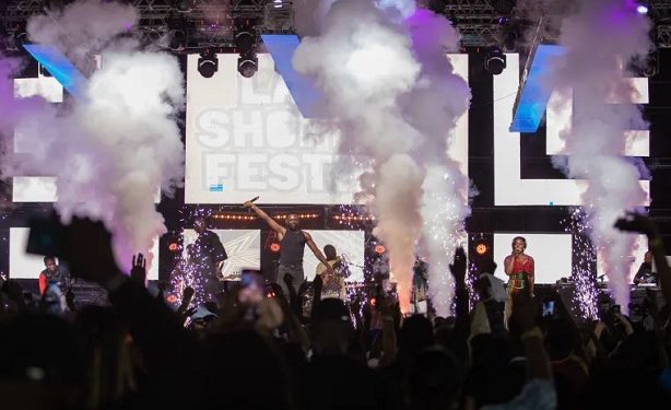 WATCH: Adekunle Gold, Ayo Maff thrill crowd at Lagos Shopping Festival