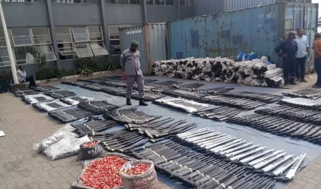 Customs Hands Over 3,897 Intercepted Rifles, Cartridges To NSA