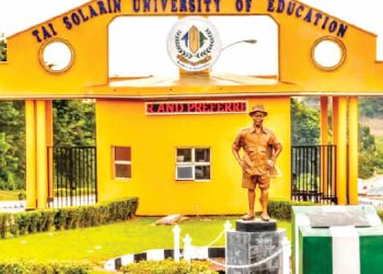 Tai Solarin University of Education, Ogun State, Now a Federal University