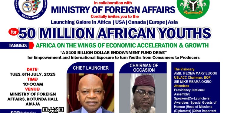 50 MILLION AFRICAN YOUTHS TO BE EMPOWERED IN TECHNOLOGY AND ENTREPRENEURSHIP AS USLACC AFRICA LAUNCHES LANDMARK INITIATIVE